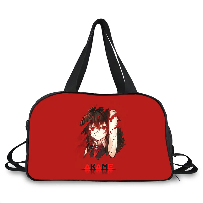Anime Akame Ga Kill 3D printing fashion trend portable large capacity multi-function messenger bag travel bag