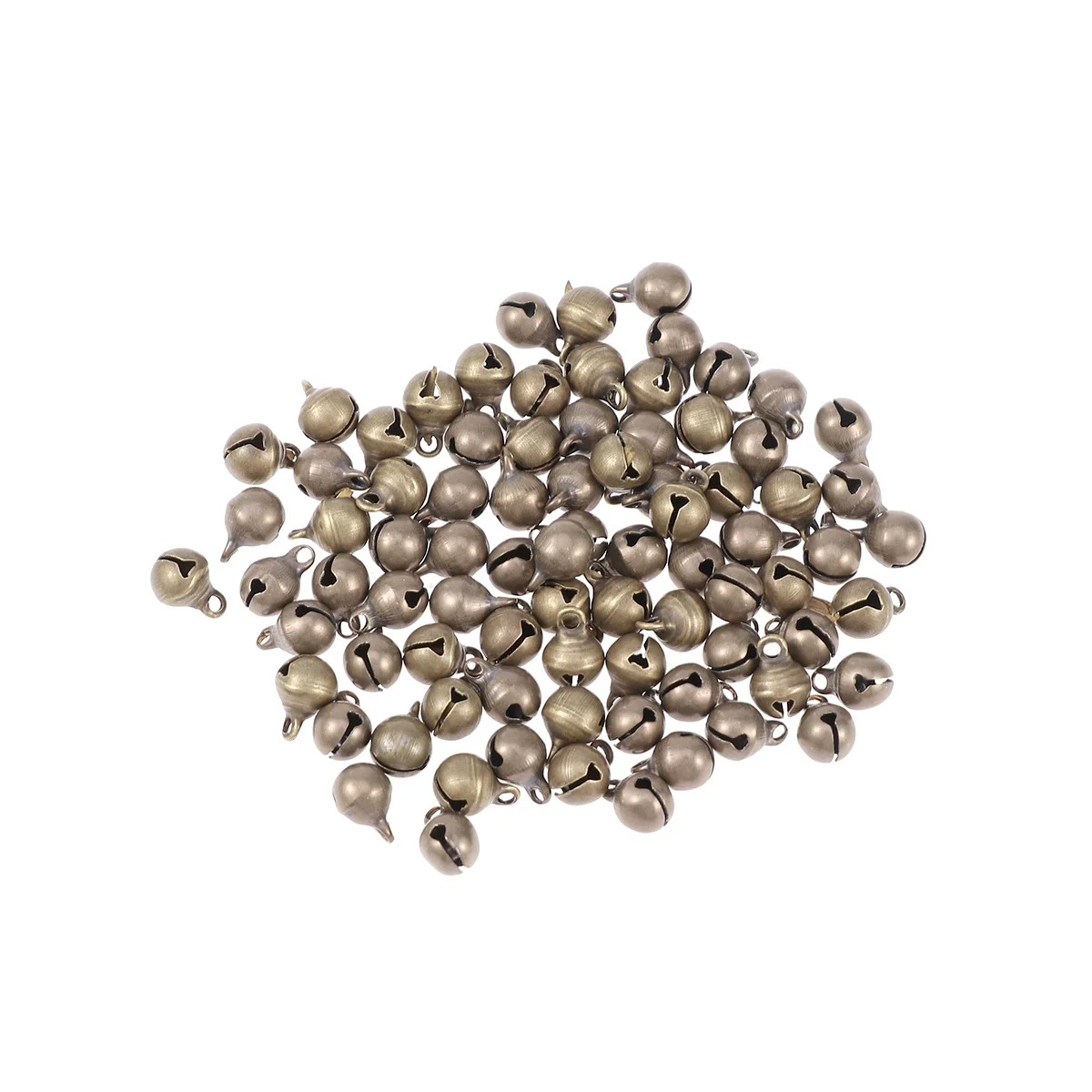 

100 Pcs 6mm Jingle Bells Vintage Bronze Handmade Small Bells DIY Bracelet Jewelry Making Accessories