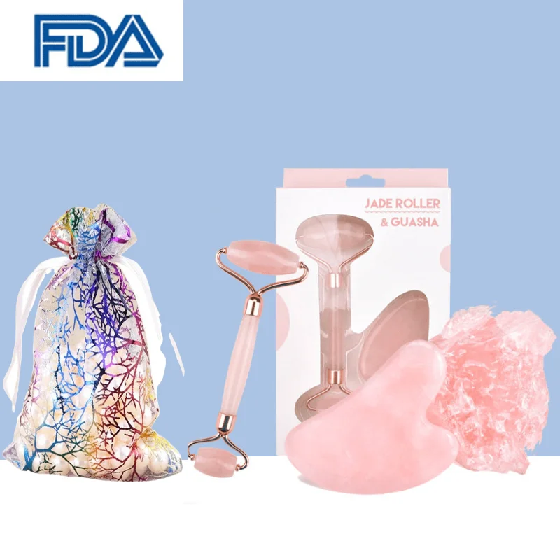 

Natural Gua Sha Massage Tools Rose Quartz Face Care Massager for Body Gua Sha Massagers Back Gouache Scraper Relaxation Beauty