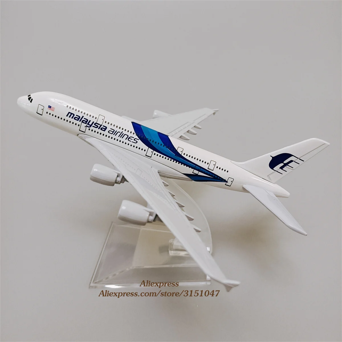 

Alloy Metal Blue Air Malaysia Airlines A380 Airplane Model Malaysia Airbus 380 Airways Plane Model Diecast Aircraft Gifts 16cm