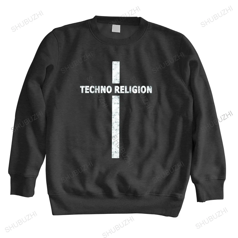 

Cool Streetwear Men hoodies Techno Music hoodie sweatshirt Cotton Retro Fashion autumn Religion Cross Top hoody