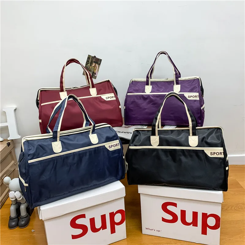 Short Distance Travel Women'S One Shoulder Portable High-Capacity Fashionable Korean Travel Bag Men'S Traveling Luggage Bag