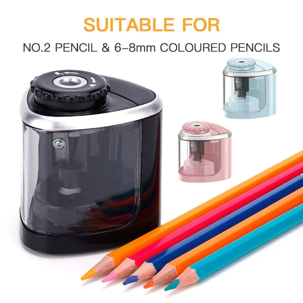 

Автоматическая электрическая точилка для карандашей, Простой декоративный стикер, переключатель механических инструментов, креативные Канцтовары