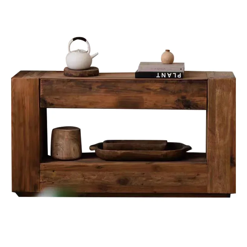 Шкафы для хранения из цельного дерева гостиной кладовая кофейный сервант