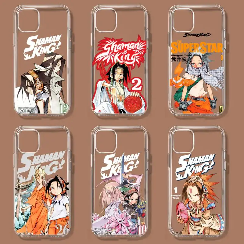 

Shaman King Anime Phone Case For Xiaomi10T 11 Note10 Redmi7 8 9 S Pro K40 Poco3 Transparent Shell