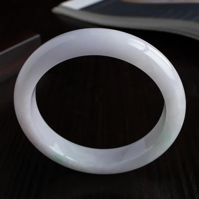 

Natural Burmese Jadeite 54mm-64mm Bracelet Elegant Princess Jewelry Gifts for Mom and Girlfriend