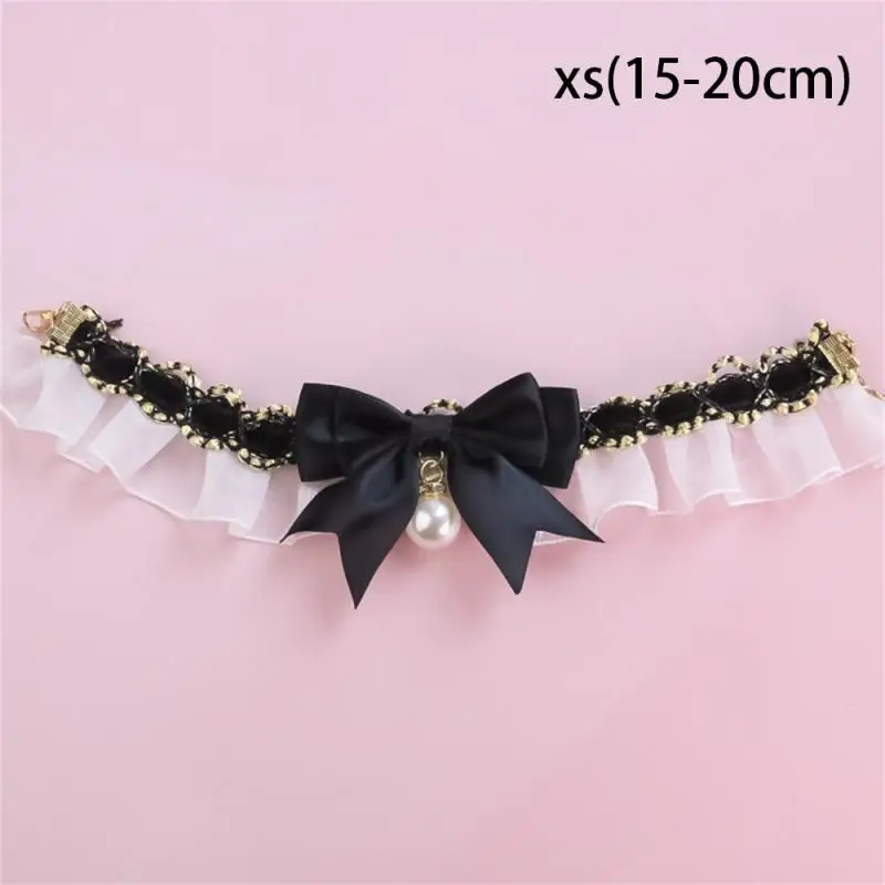 Ошейник для кошек милый кружевной бант ошейник собак и регулируемое ожерелье