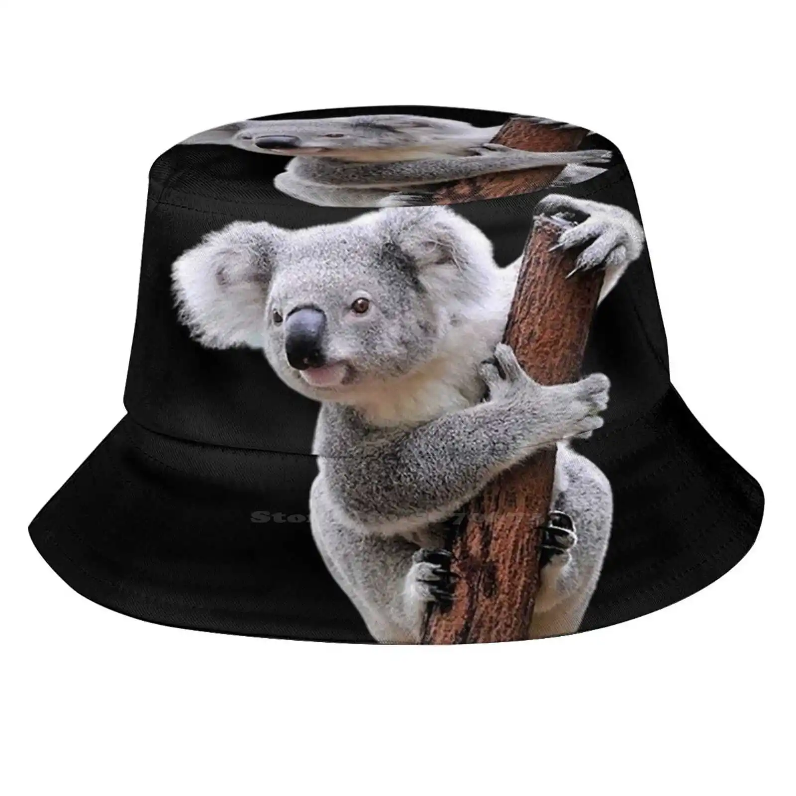 Koala Flat Top Breathable Bucket Hats Funny Koala Best Koala