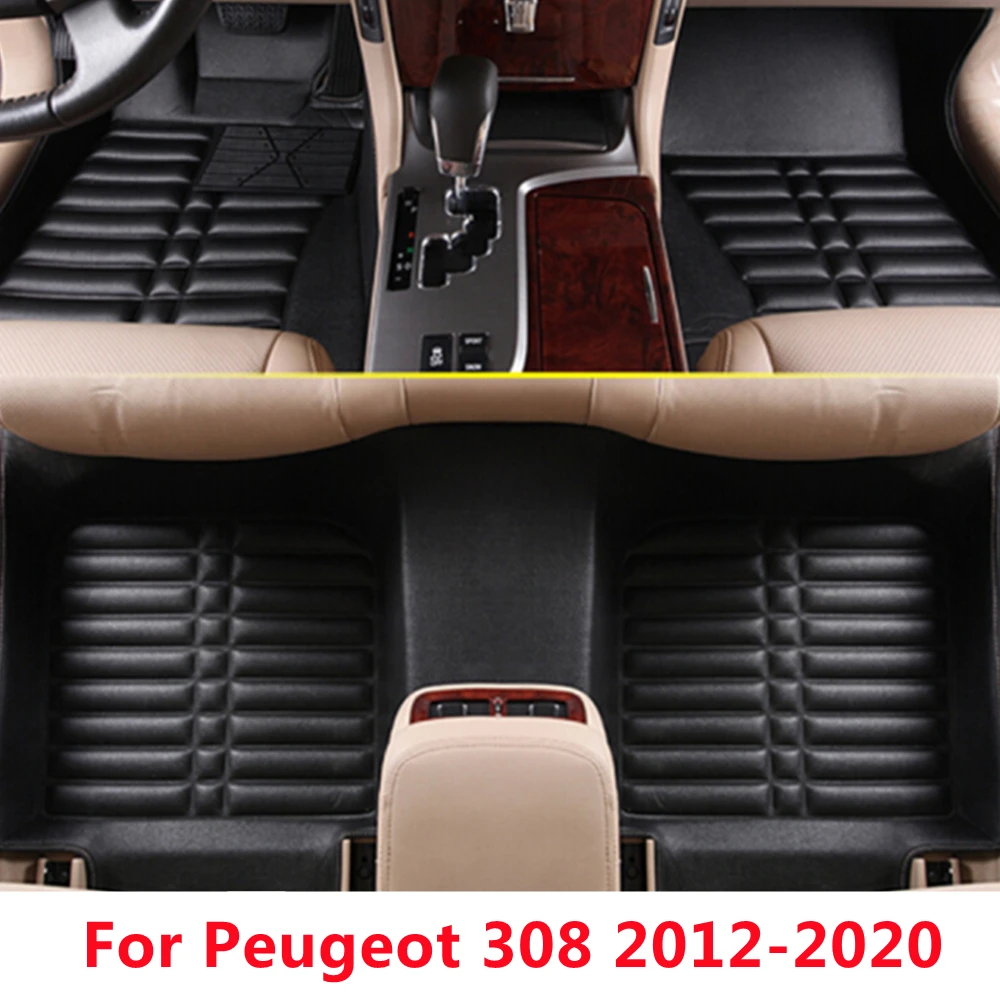 

SJ 3D водонепроницаемые пользовательские автомобильные коврики, передние и задние напольные коврики, Стайлинг, авто коврик, подходит для Peugeot...