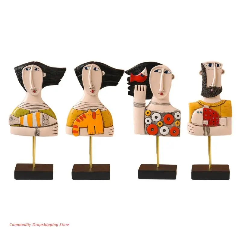 

Скульптура для домашнего декора, Современная книжная полка, подставка для телевизора, декоративный шкаф