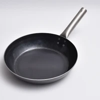 titanium handle hammered cookware fry wok flat bottom