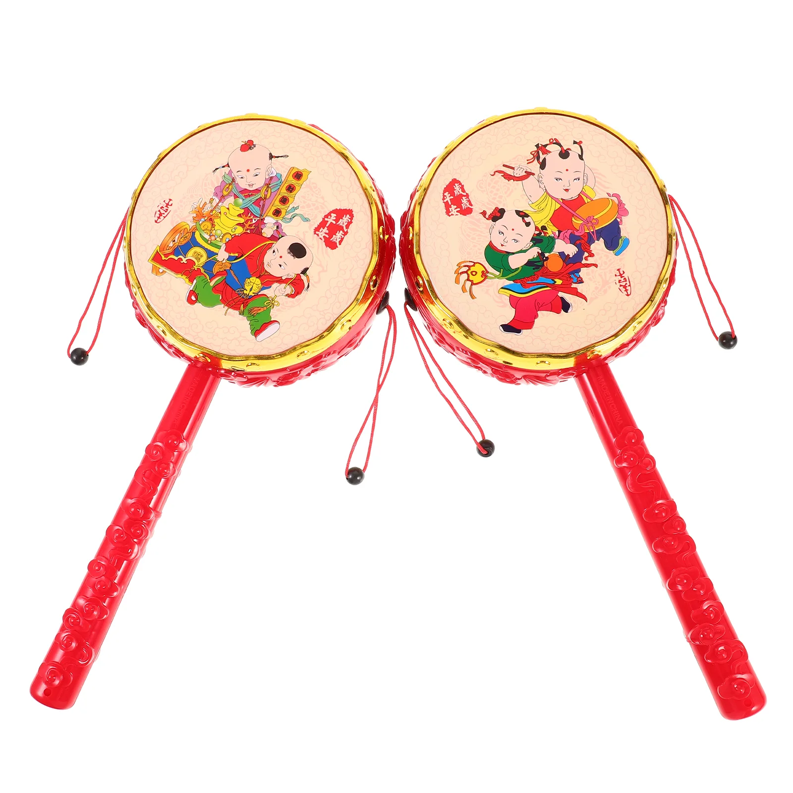 

2pcs Toddler Toys Interesting Drum Toys Educational Playthings