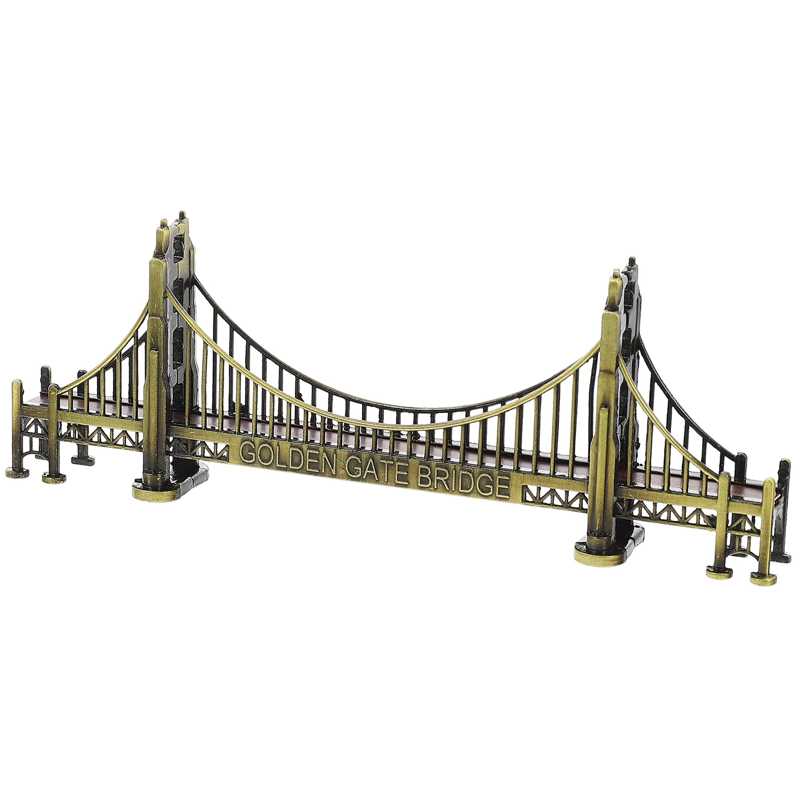 

Vintage Decor Golden Gate Bridge Model Bridge Building Model Desktop Building Model 3D Metal Bridge Figurines