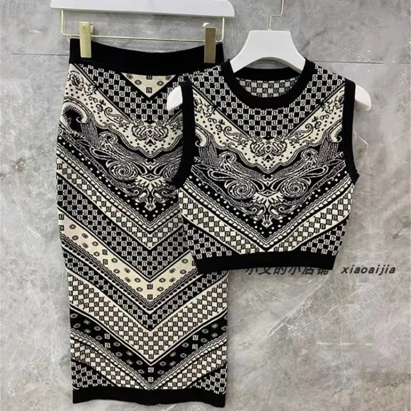 Элегантный элитный Feel2024 весенне-летний сексуальный жилет с высокой талией и