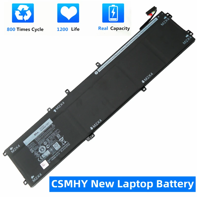 Аккумулятор CSMHY 4gvgh для ноутбука DELL Precision 5510 XPS 15 9550 series 1P6KD T453X 11 4 V 84WH | Компьютеры и