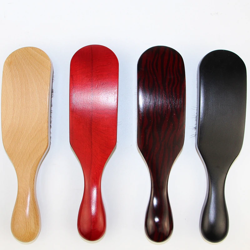 Профессиональная мягкая щетина кабана деревянная щетка для бороды