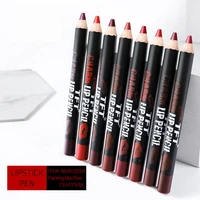 1pc lipstick pencil lipstick set pen matte lip liner waterproof long lasting makeup pens easy to wear non stick cup