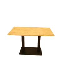 high quality cheap solid wood furniture living room coffee table centre table indoor square dining tablewith metal leg