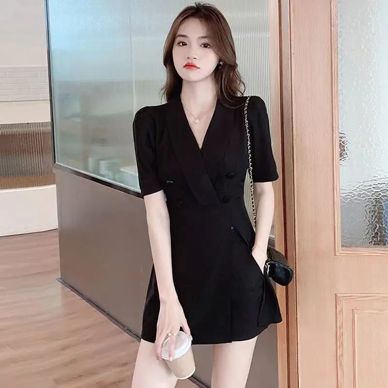 Clothes Blazer Dresses for Women 2023 Formal Occasion Woman Dress Mini Short Promotion Korean Style Harajuku Offer Free Shipping