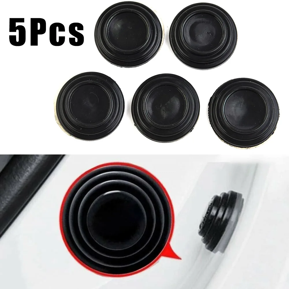 

5pcs Car Door Shock Absorber Sticker Silicone Cushion Universal Anti-Noise Buffer Gasket Anti-collision Gasket Soundproof Buffer