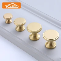 single hole handle brass door knobs drawer wardrobe cupboard pulls dresser bookcase furniture kitchen cabinet handles golden
