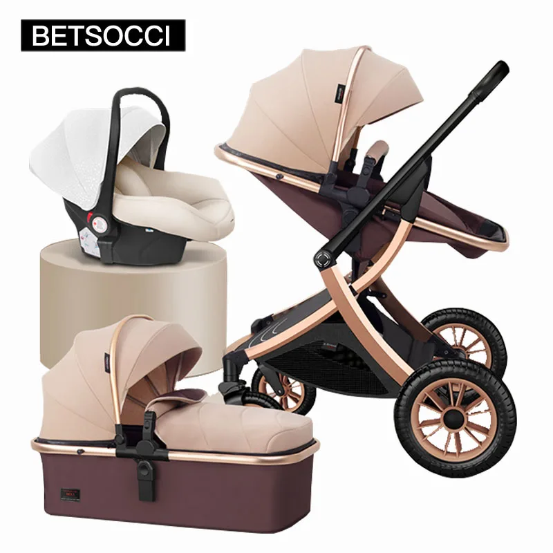 

BETSOCCI детская коляска 2 в 1/3 в 1 Россия бесплатная доставка Фирменная детская коляска экокожа детская коляска евро автомобильное кресло корзи...