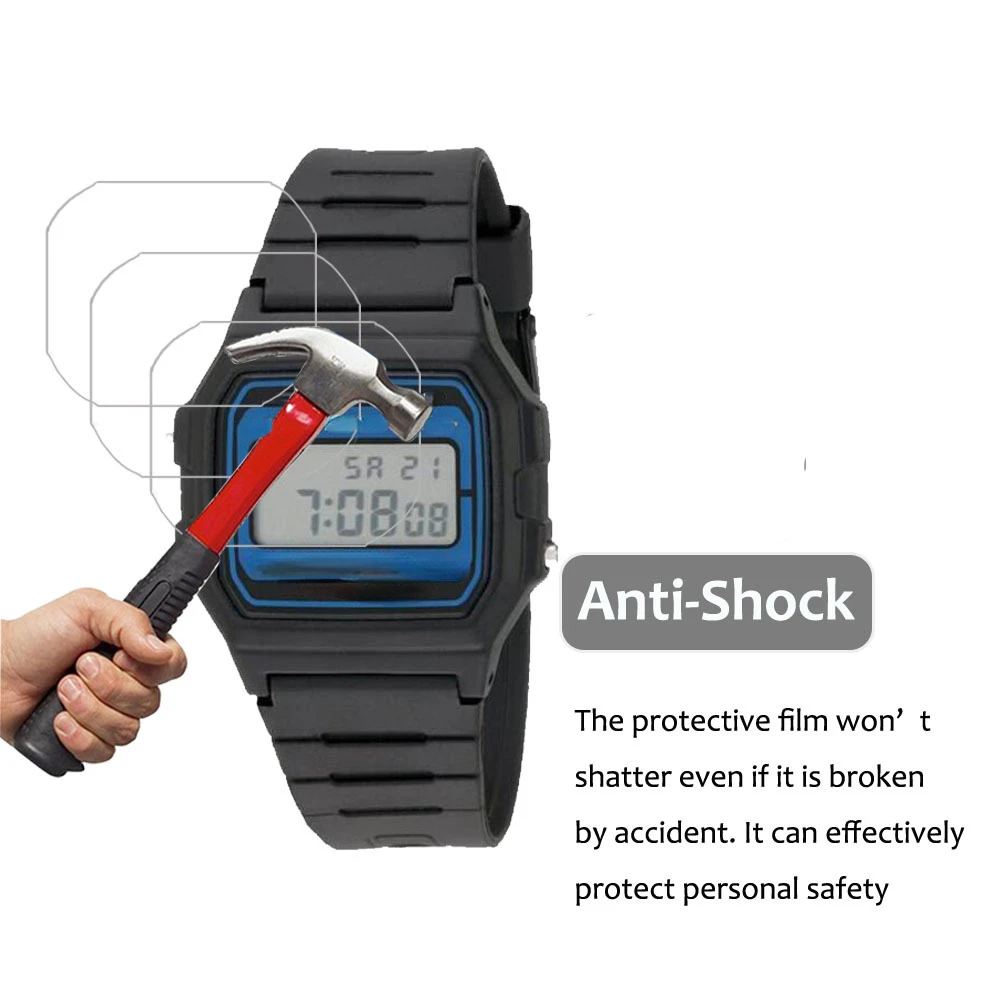 Противоударная пленка HD Nano для Casio F-105W A168/F105W A-168W защита экрана от царапин ПЭТ