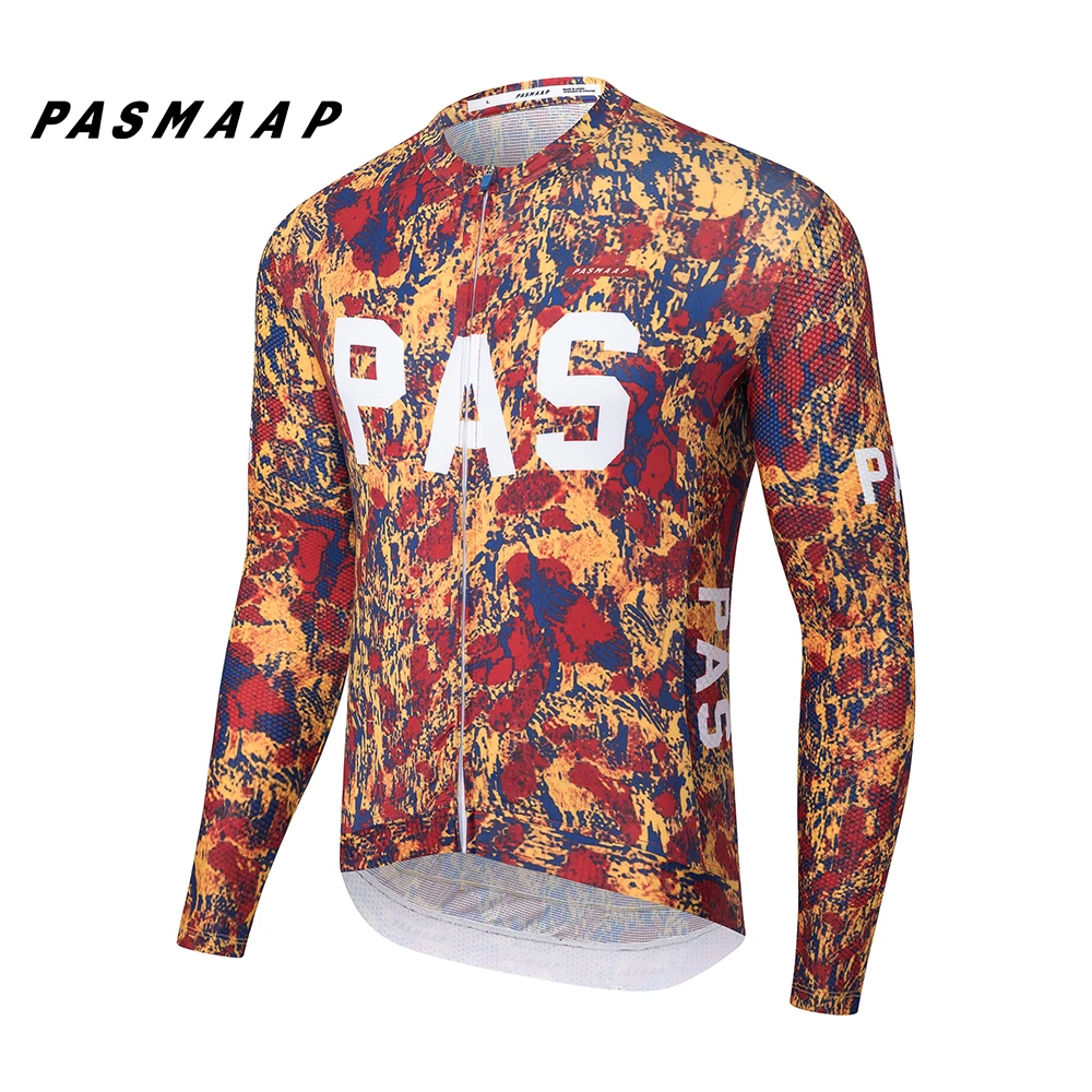 Велосипедный трикотаж PASMAAP 2024 профессиональный командный с длинными рукавами