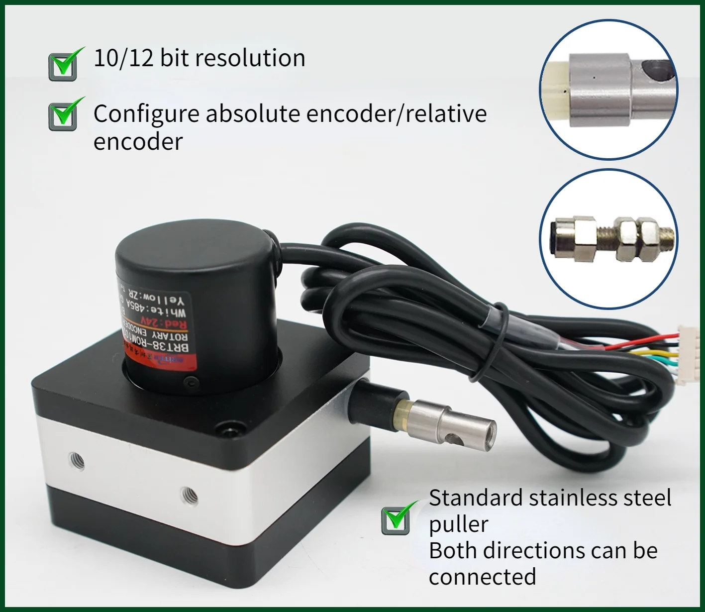 Датчик перемещения провода/Поворотный Магнитный угловой кодировщик линейка для