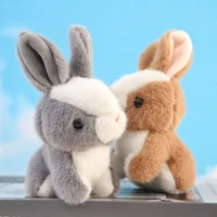 imitation rabbit plush pendant lovely white rabbit doll key chain doll backpack pendant gift plush kawaii plush toy