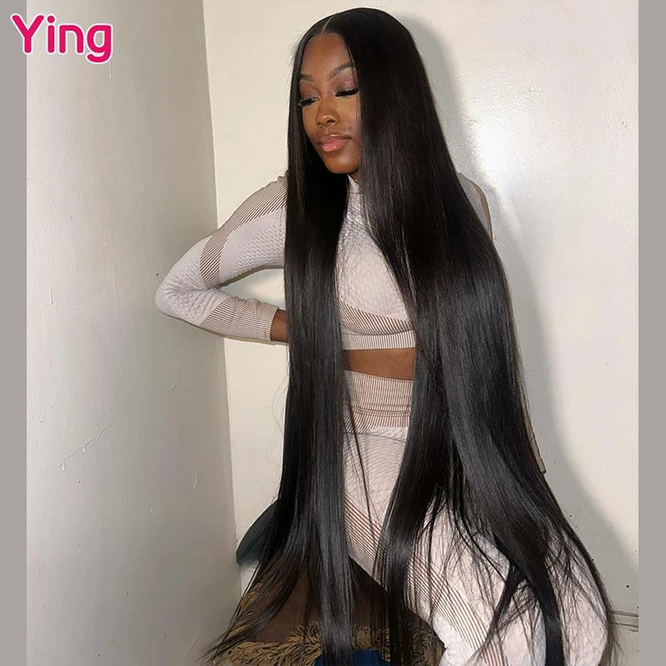 Ying 200% бордовый 99J Цветные 13x6 кружевные фронтальные парики Прямые человеческие