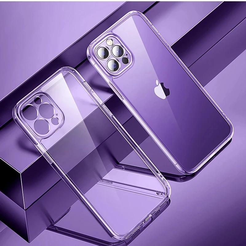 Ultra-thin Soft TPU Phone Case for IPhone 14 Pro Max 6 7 8 14 Plus Back Lens Protection Case for iPhone 13 12 11 PRO X XR XS MAX