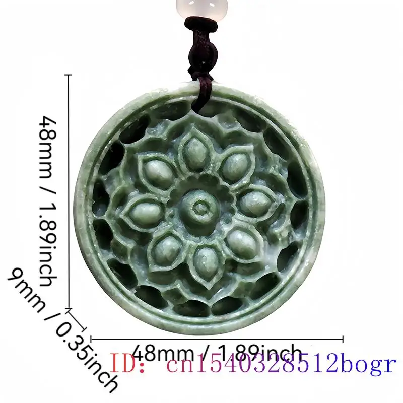 Ожерелье с подвеской из натурального нефрита Аксессуары для ожерелья