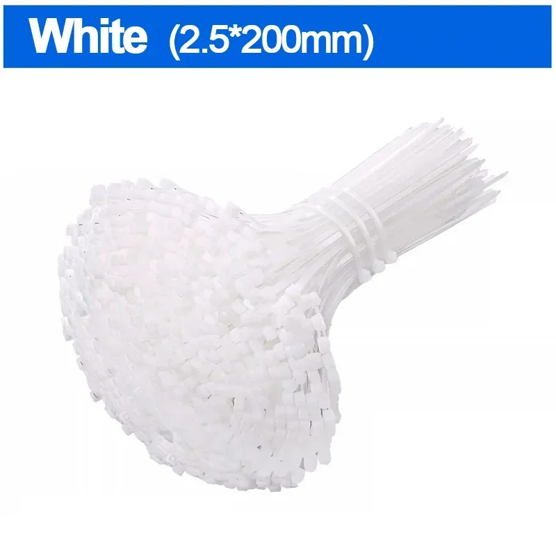 

Нейлоновые кабельные стяжки Самоблокирующиеся кабельные стяжки Ремни для домашнего офиса Многоразовые фиксированные крепежные кольца Петля Пластиковые проволочные стяжки