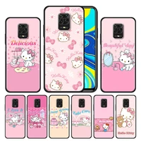 phone case cover for xiaomi redmi note 10 11 pro mi 11 lite 11t 10t 11s 9t 5g 10s tpu matte capa trend hello kitty manga