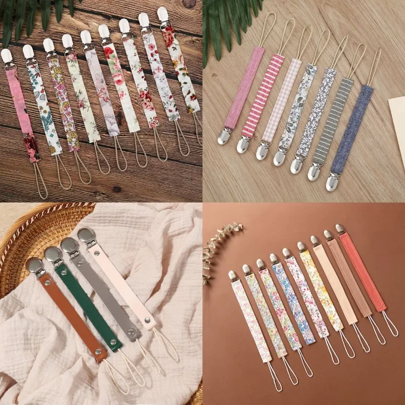 

Baby Pacifier Clip Chain Cotton Linen Holder Pacifier Soother Clips Leash Belt Nipple Holder For Infant Feeding Teething Toy