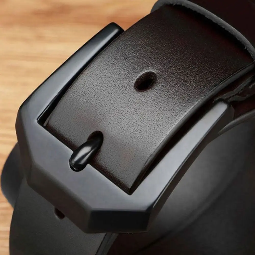 1 шт. мужской Универсальный деловой ремень в стиле ретро черный с пряжкой язычком