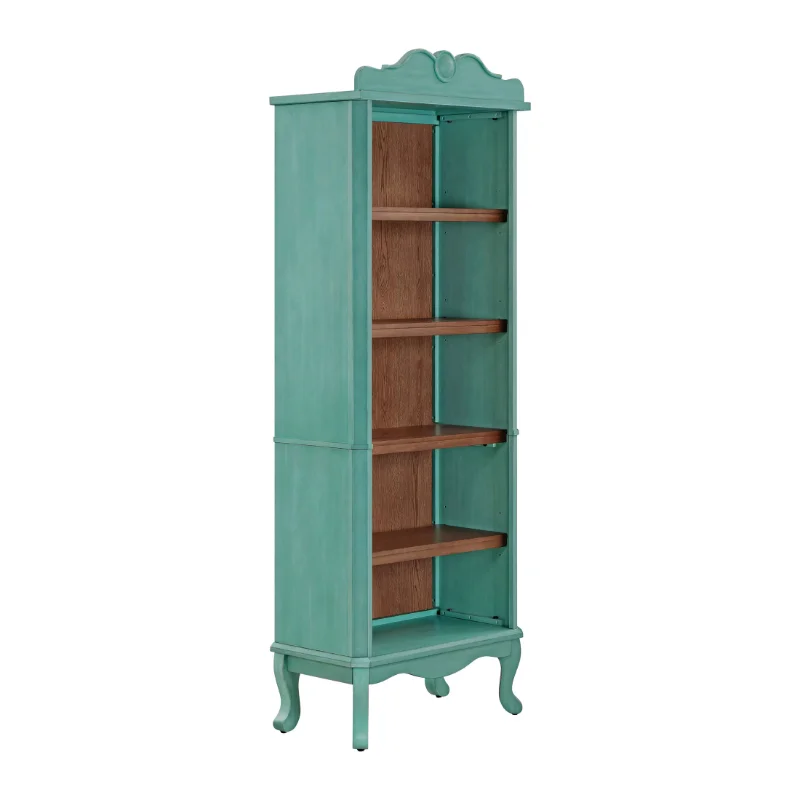 

The Pioneer Woman Helen Bookcase Made With Solid Wood Frame, Teal