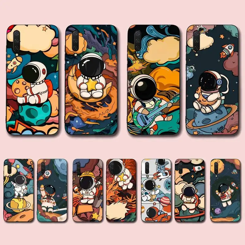 

Star Astronaut Cute Phone Case for Xiaomi mi 5 6 8 9 10 lite pro SE Mix 2s 3 F1 Max2 3