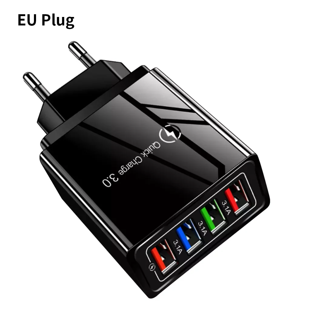 

2022New EU/US Plug USB Charger Quick Charge 3.0 For Phone Adapter for Huawei Mate 30 Tablet Portable Wall Mobile Charger Fast Ch