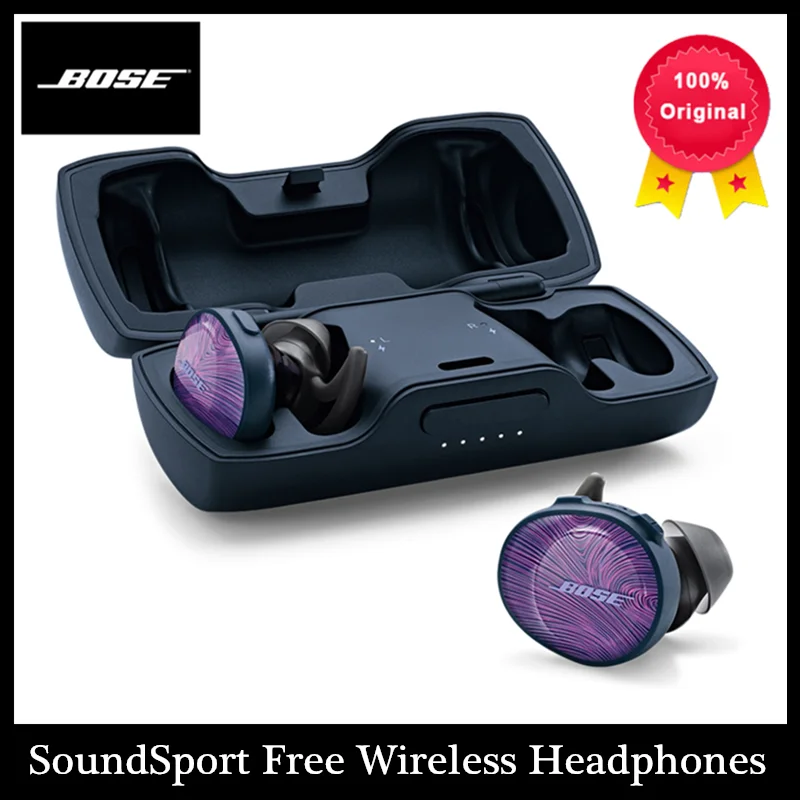 

Original Bose SoundSport Free True Wireless Bluetooth Earphones TWS Sports Earbuds Waterproof Headphones With Dual Mic
