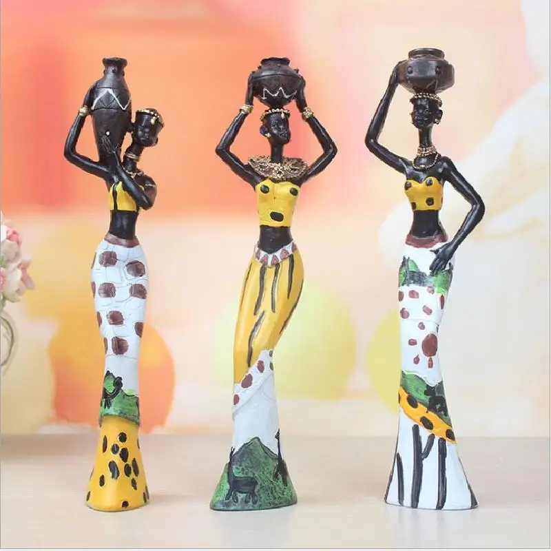 

3pcs Modern Exotic Doll Resin Crafts Creative For Home Decoration Model Sculpture Gift Desktop Ornaments Adornment