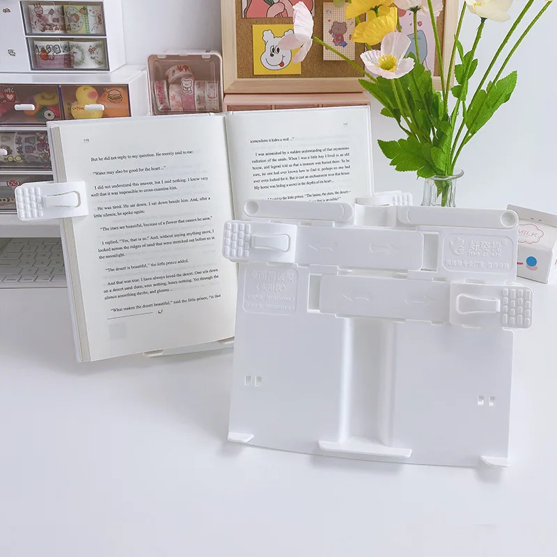 

Reading Book Stand Desktop Reading Fixed Textbook Bracket Creative Bookholder Vertical Bookholder Turning Books By Bookholder