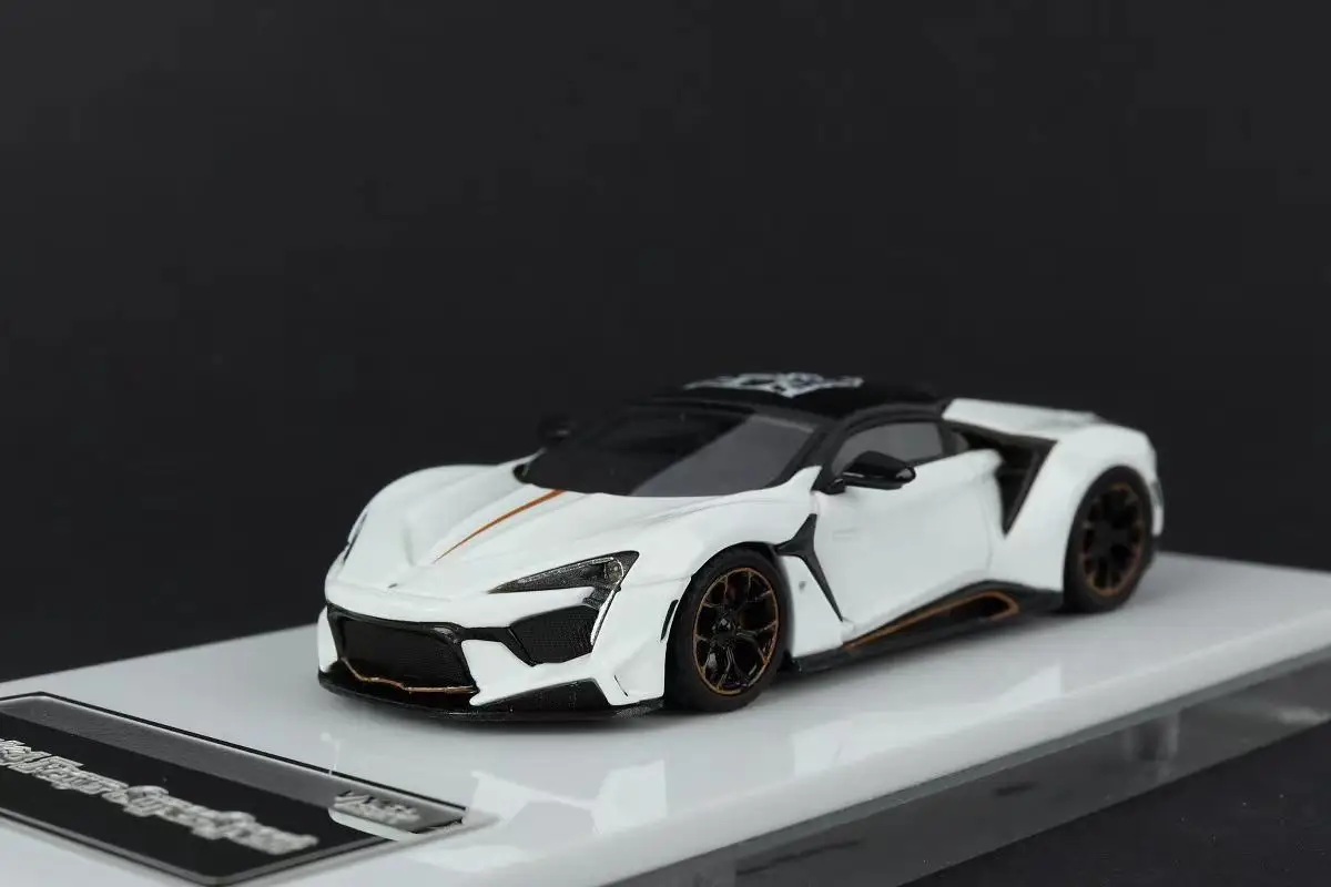 

Модель автомобиля VMB 1/64 Lykan Hypersport из белой смолы