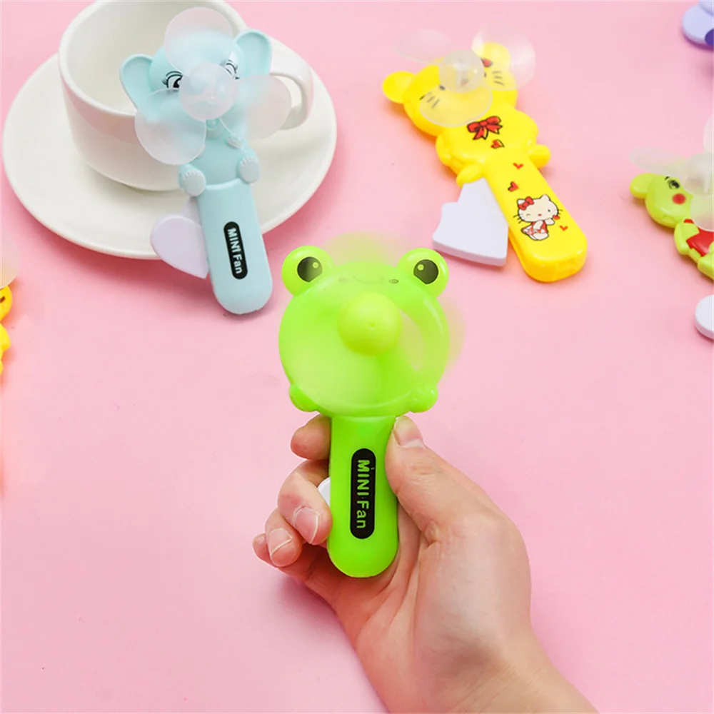 

1PC Cartoon Mini Handheld Fan Hand Pressure Fan Portable Cartoon Fan for Student without Battery Summer Household Cute Hand Fan
