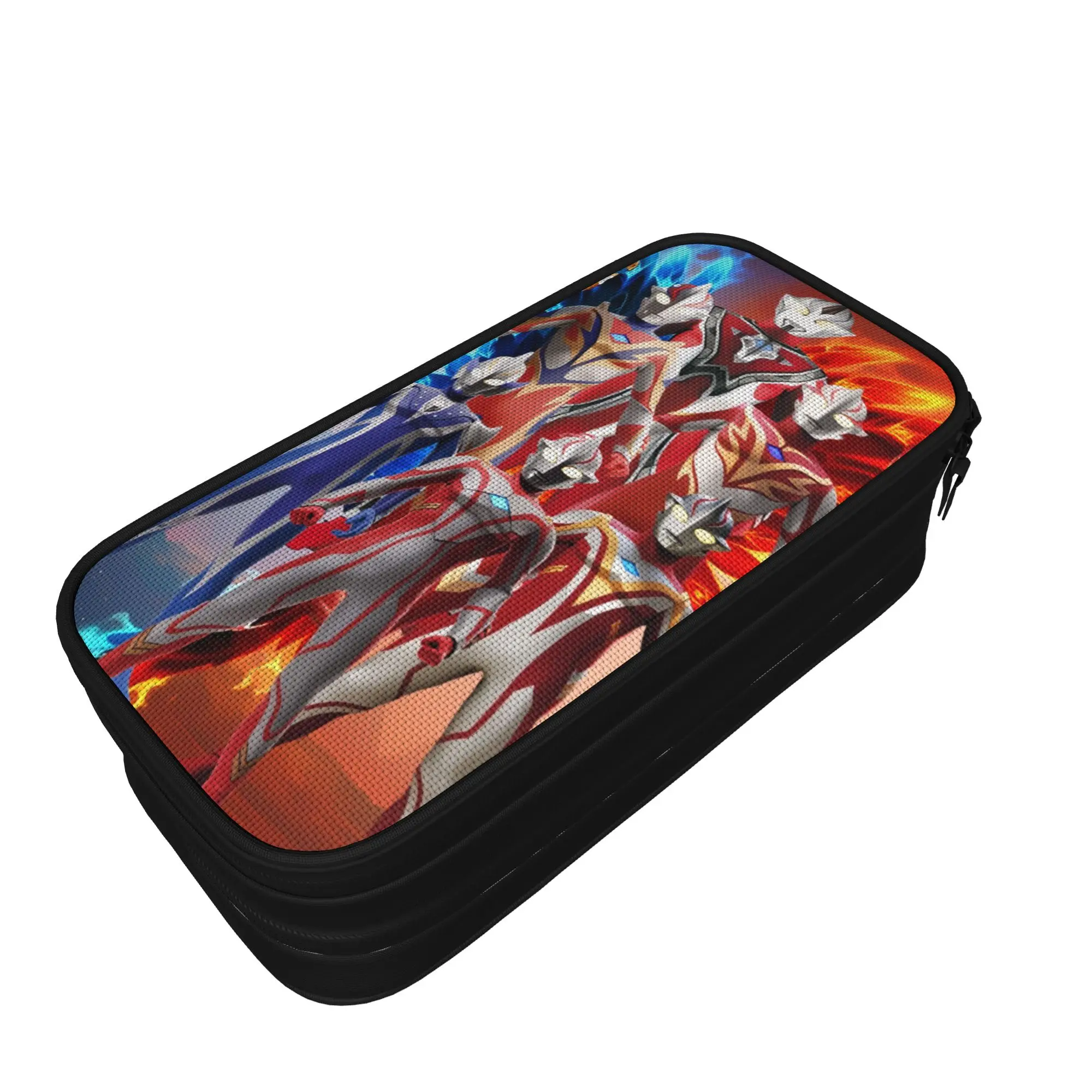 Фото Пеналы для карандашей Custom Kawaii Ultraman в стиле японских комиксов для девочек и мальчиков, большая вместимость, канцелярские товары №3