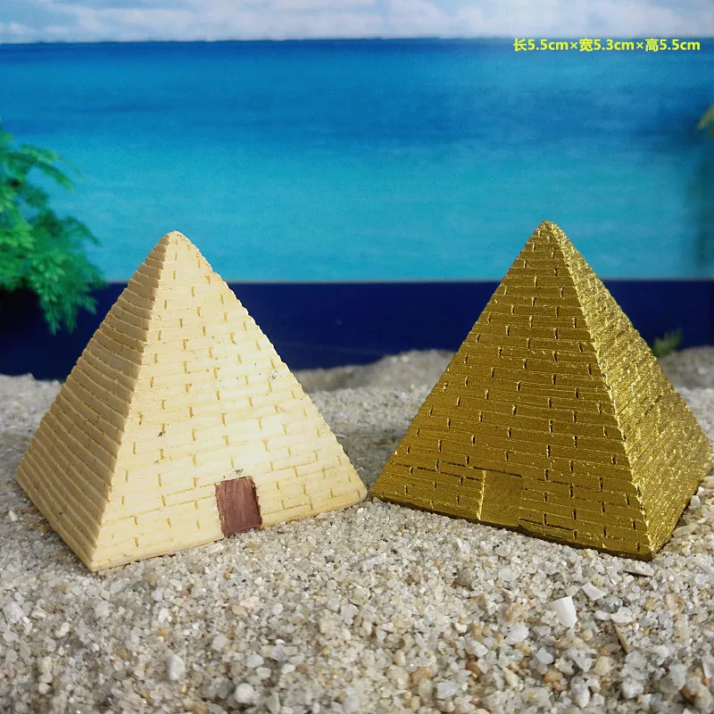 Egypt Pyramid Miniature Figurines Decorative Small Ornaments Resin Crafts Home Mini Decoration |