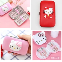 sanrio hello kitty cute kawaii toys cartoon anime cartoon nail clipper set beauty and nail tool set girl gifts