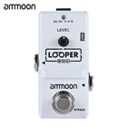 Ammoon AP-09 Looper педаль для гитары серии Nano, петля, резьба, обход, неограниченные аксессуары для гитары Overdubs