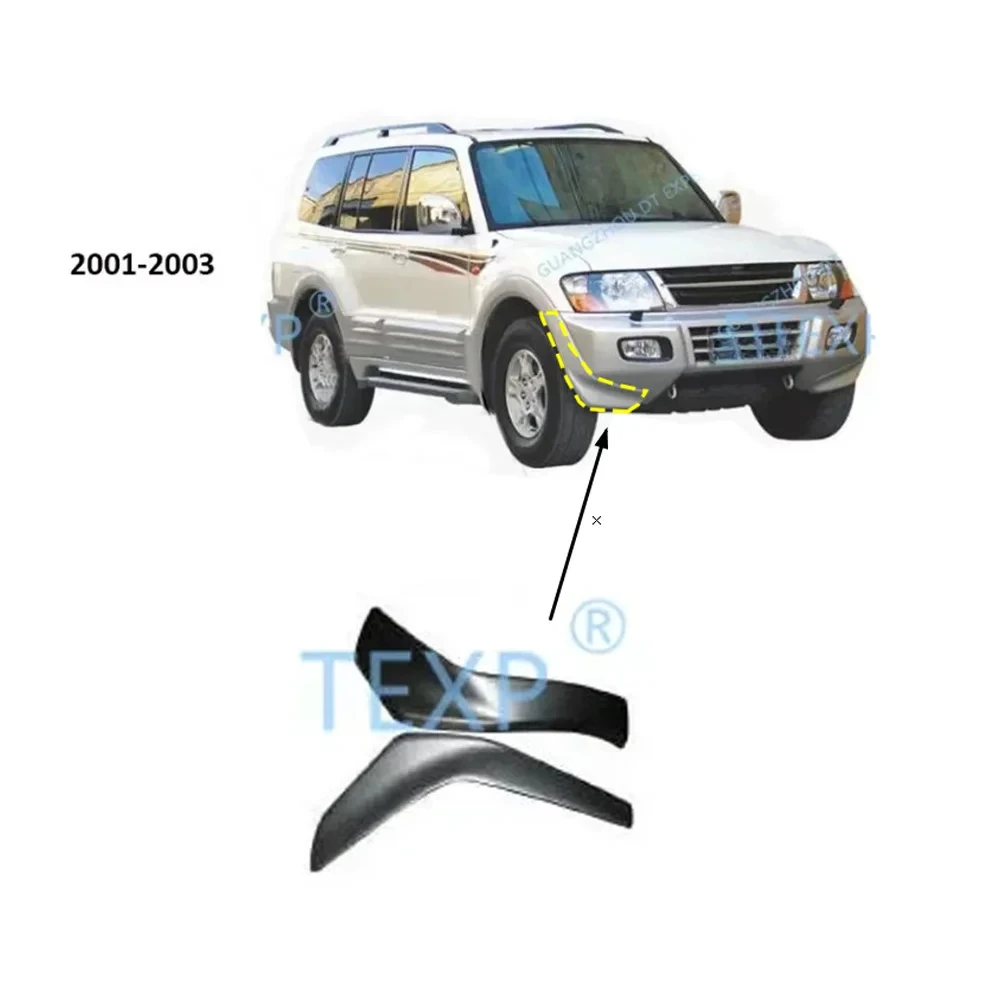 1 или 2 шт. передний бампер для Pajero V73 удлинитель переднего бампера Montero 2000-2003 V75 V77